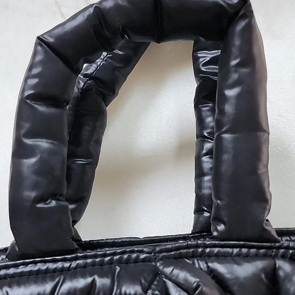 Think ROYLN Quilted Puffer Tote Bag in Black - Picture 4 of 13